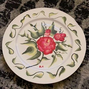 Hand painted plate decor